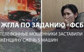 Телефонные мошенники заставили петербурженку сжечь пять машин