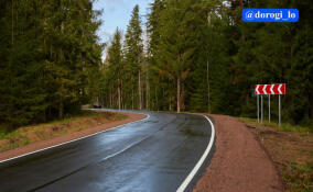 Дорожники обновили 10 километров трассы на Курголово