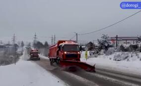 За три дня в Ленобласти вычистила от снега более 43 тысяч километров дорог