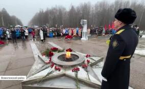 Патриотическая акция у «Разорванного кольца» в честь 81-й годовщины полного освобождения Ленинграда от фашисткой блокады