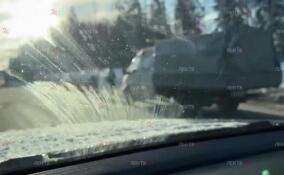 Большегруз с щебнем перевернулся на трассе «Скандинавия»