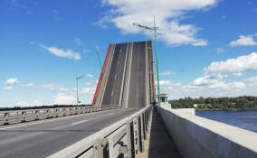 На трассе «Кола» 15 мая разведут Ладожский мост