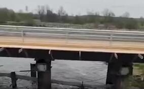 На реке Ижора под Гатчиной стартовал демонтаж старого моста