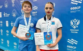 Синхронисты из Ленобласти взяли три медали на «Белых ночах» в Петербурге