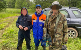 Спасатели и волонтеры искали двух заблудившихся в лесу у деревни Кивуя мужчин