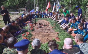 В Александровке перезахоронили останки 91 красноармейца