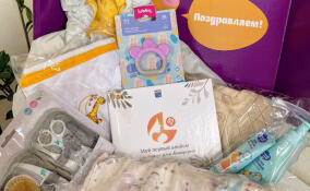 В Ленобласти показали обновленный комплект подарков для новорожденных