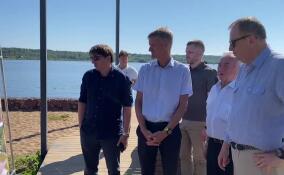 Александр Дрозденко осмотрел Свирскую набережную в поселке Вознесенье