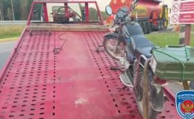 В Выборгском районе задержали пьяного водителя мопеда