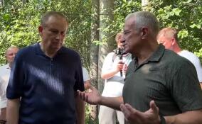 Александр Дрозденко осмотрел ход ремонта дороги в поселке Сосново