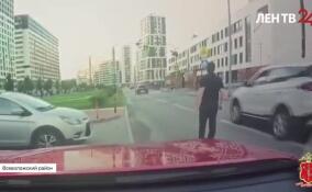 В Мурино из-за дорожного конфликта пострадал ребенок