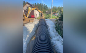 У подтопленных участков в Кингисеппе уже прокладывают трубы