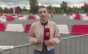 Экипажи Леноблпожспаса соревнуются в скоростном маневрировании