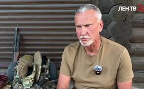 Съемочная группа ЛенТВ24 проводила Константина Патраева на передовую