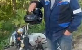 Пьяного мотоциклиста без прав остановили в Волховском районе