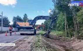 Во Всеволожском районе проводится ремонт дороги от поселка имени Свердлова до деревни Маслово