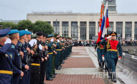 Первокурсники Михайловской военной артиллерийской академии дают присягу