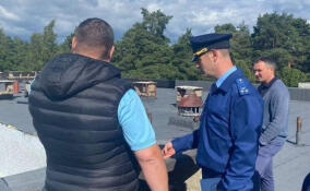 Из-за дождей в Лебяженском образовательном центре протекла крыша