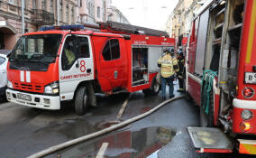 В жилом доме на Большой Пушкарской полыхал чердак