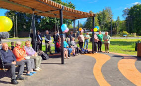 В Будогощи благоустроили новое общественное пространство