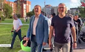 Губернатор Ленобласти оценил ход работ по благоустройству городской среды в Сосновом Бору