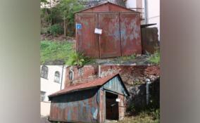 Незаконные гаражи снесут на Крепостной улице в Выборге