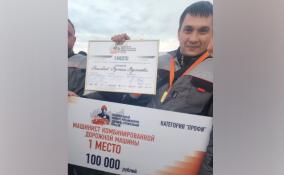 Ленинградец стал победителем конкурса механизаторов дорожно-строительной отрасли