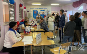 Жители Сиверского активно голосуют на выборах губернатора Ленобласти