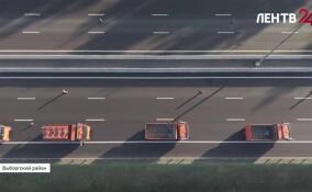 В Выборгском районе открыли участок Скандинавского шоссе