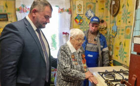 25-тысячным потребителем по программе догазификации в Ленобласти стала 97-летняя жительница Отрадного