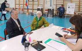 Ветераны Великой Отечественной войны приняли участие в выборах губернатора Ленобласти