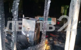 Три человека, в том числе 107-летний пенсионер, пострадали при пожаре в общежитии в Отрадном