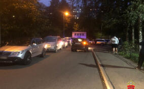 14-летний подросток оказался под колесами авто во дворе дома на Васильевском острове