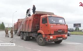 Один грузовик увезли на штрафстоянку в результате масштабного рейда во Всеволожском районе