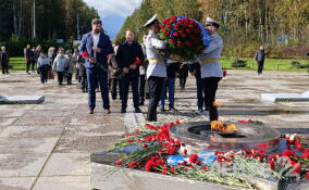 У мемориала «Разорванное кольцо» встретили 83-ю годовщину со дня прорыва энергоблокады Ленинграда