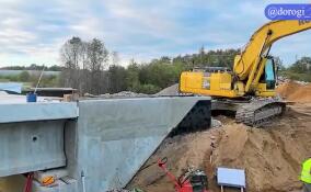 В Гатчинском округе идет капремонт моста через Ижору