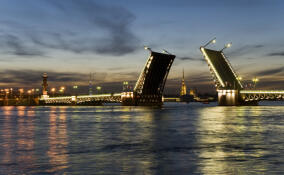 На пролеты Дворцового моста спроецируют туристические символы Петербурга