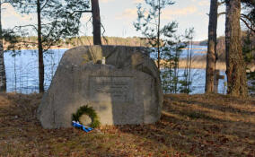 В Приозерском районе выявлен незаконно установленный финский памятный знак