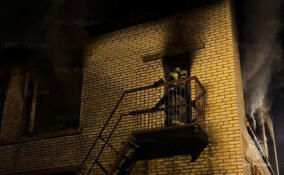 В Киришах ликвидировали пожар в нежилых помещениях