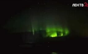 Этой ночью жители Ленобласти вновь наблюдали северное сияние