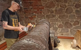 В Выборге отреставрировали 24-фунтовое орудие с затонувшего шведского корабля