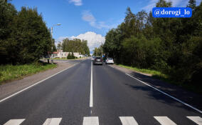 Во Всеволожском районе завершился ремонт участка дороги Песочное – Киссолово