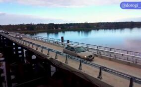 В Кингисеппском районе стартовал новый этап ремонта моста через Лугу