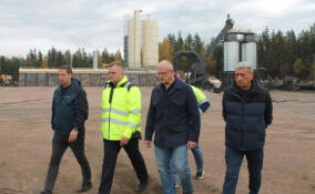 В Выборгском районе готовят к запуску новый асфальтобетонный завод