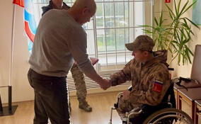 В Выборге ветеран СВО получил медаль «За Отвагу»