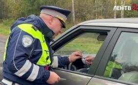 На границе Гатчинского округа и Тосненского района прошла акция Госавтоинспекции