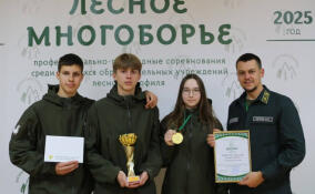 Студенты Лисинского лесного колледжа стали победителями конкурса «Лесное многоборье – 2025»