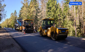 Дорожники уложили новый асфальт на участке трассы от «Скандинавии» до Полян