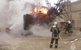 В Пикалево сгорела трансформаторная подстанция