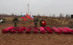 Останки более сотни красноармейцев перезахоронили в Кировском районе